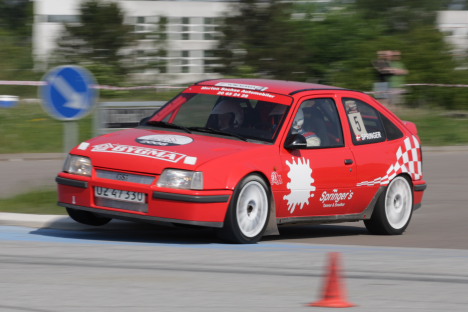 Michael Springer og Per Danielsen i Opel Kadett GSI.
(Foto: Motorsporten.dk)